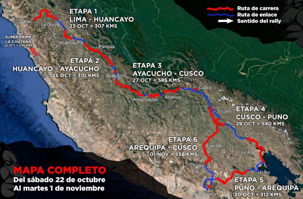 mapa completo caminos del inca